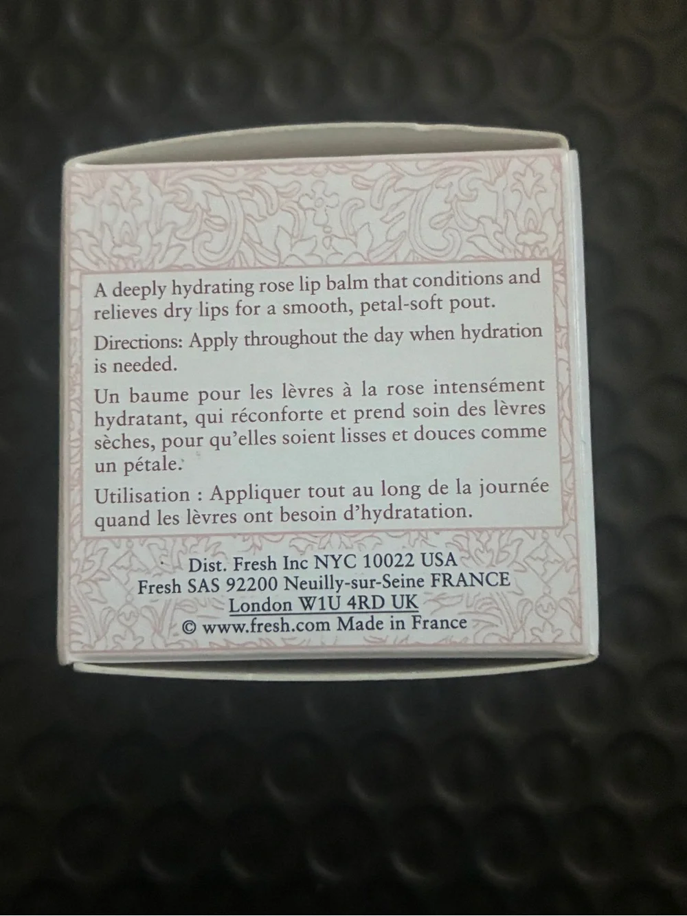 Fresh Rose Petal Soft Lip Cream (full size/10g)